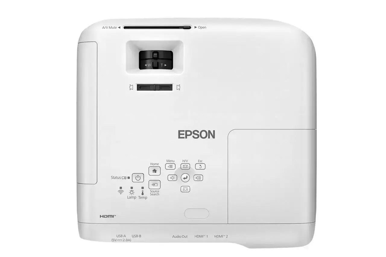 Epson EB-FH54 Projektorius 3LCD FHD 1920x1080, 4100 ANSI lumens, USB, Ethernet LAN, Balta