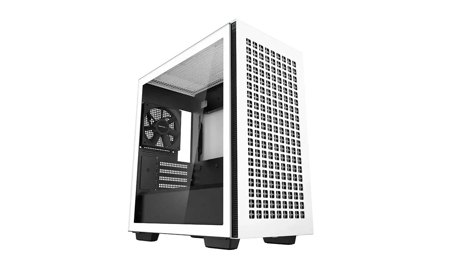 "DeepCool CH370 WH", "Mini Tower", kompiuteris, baltas, "micro ATX", "Mini-ITX", ABS, plienas, grūdintas stiklas, daugialypis
