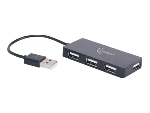 GEMBIRD USB 2.0 4 prievadų šakotuvas, juodas