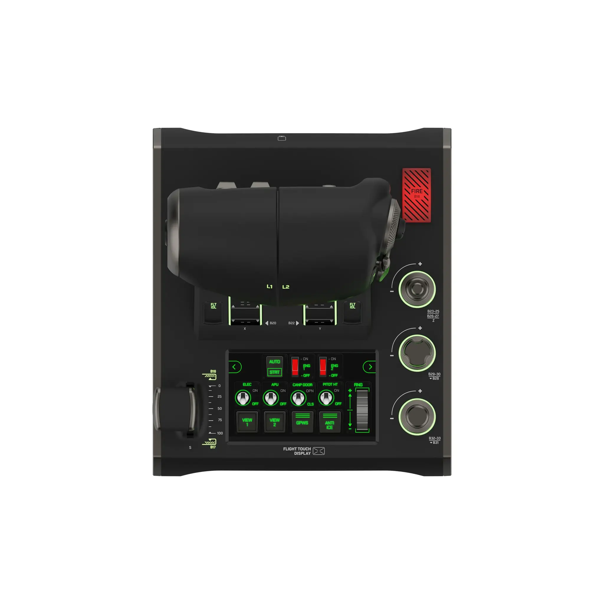 Turtle Beach VelocityOne, Flightstick, PC, Analogue / Digital, Wired, USB, Black