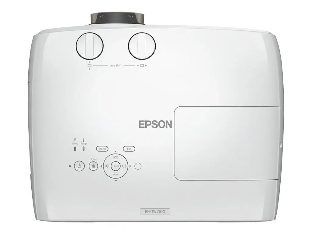 "Epson EH-TW7100", 3000 ANSI liumenų, 3LCD, 2160p (3840x2160), 100000:1, 16:9, 1016-12700 mm (40-500")