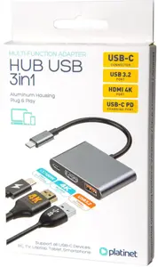 Platinet adapter Multimedia 3in1 (45984)