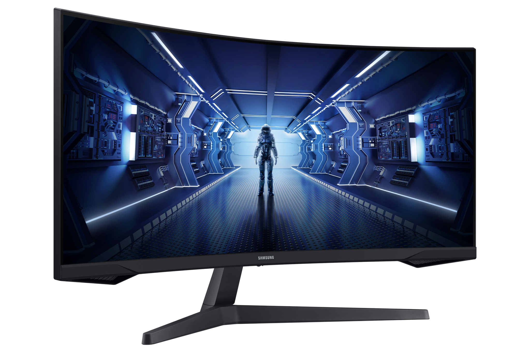 "Samsung Odyssey C34G55TWWP", 86,4 cm (34"), 3440 x 1440 taškų, "UltraWide Dual Quad HD", LED, 1 ms, juoda