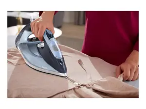 Philips 7000 series DST7020/20 HV Steam Iron Louros/Cotton Blue, Steam iron, SteamGlide Plus soleplate, 2 m, 250 g/min, Blue, 50 g/min