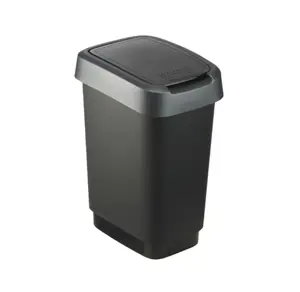 ROTHO Twist Silver - trash bin – 50l