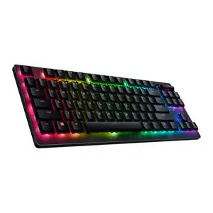 "Razer" žaidimų klaviatūra "Deathstalker V2 Pro Tenkeyless RGB LED light, JAV, belaidė, juoda, optiniai jungikliai (linijiniai)