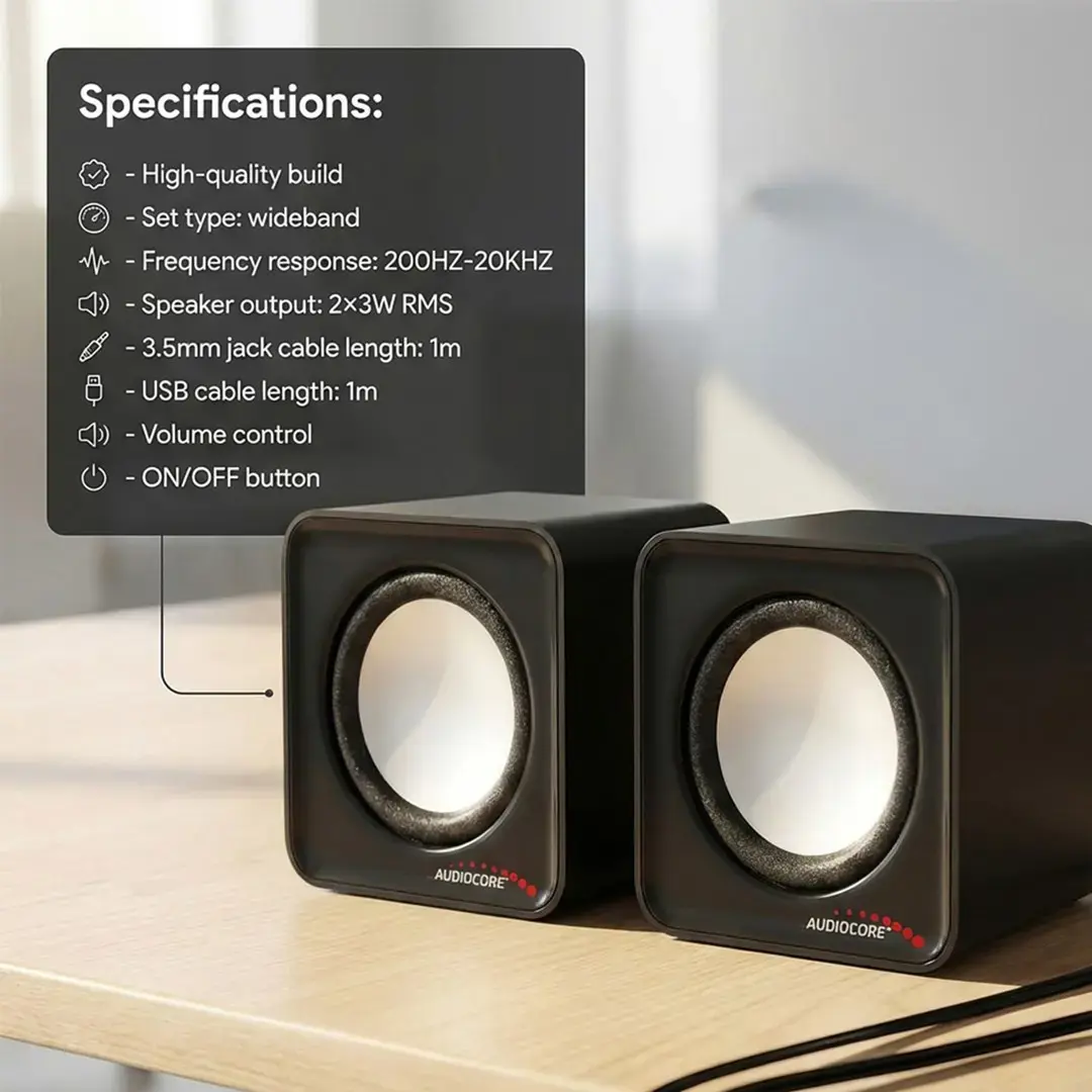 Garsiakalbiai 6W USB AC870B