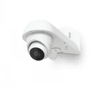 UBIQUITI WHITE ARM MOUNT ACCESSORY THAT ATTACHES THE G5 TURRET ULTRA TO A WALL, CORNER, OR POLE