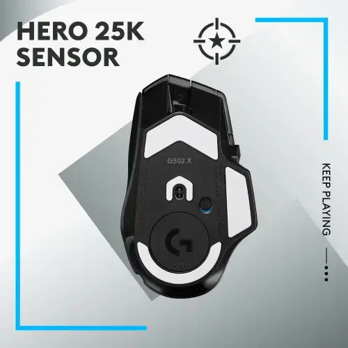 LOGITECH G502 X LIGHTSPEED - JUODA/JUODA - EER2