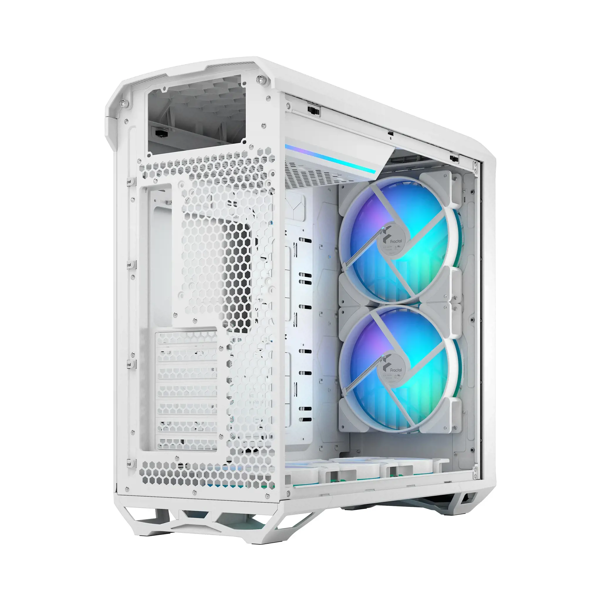 "Fractal Design Torrent RGB White TG" skaidrus atspalvis