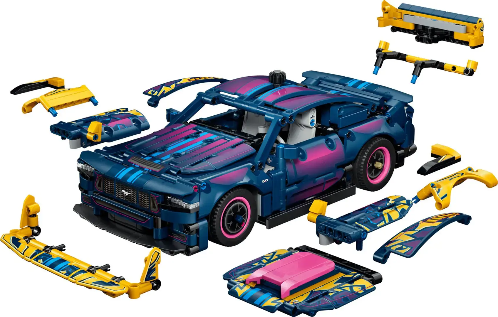 LEGO TECHNIC 42236 Custom Garage Ford Mustang GT