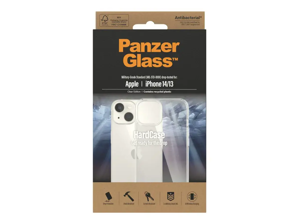 "PanzerGlass HardCase", dangtelis, Apple, iPhone 14, 15,5 cm (6,1"), skaidrus