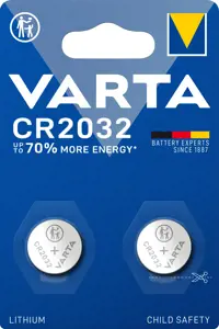 Varta CR 2032, Vienkartinė baterija, CR2032, ličio, 3 V, 2 vnt., 230 mAh