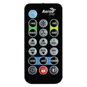 "Aerocool MIRAGE12PRO" komplektas 3xFan PC 12cm ARGB 6 kontaktų Hub Silent Black, Ventiliatorius, 12 cm, 1300 aps/min, 17,8 dB, 45,7 cfm, juodas