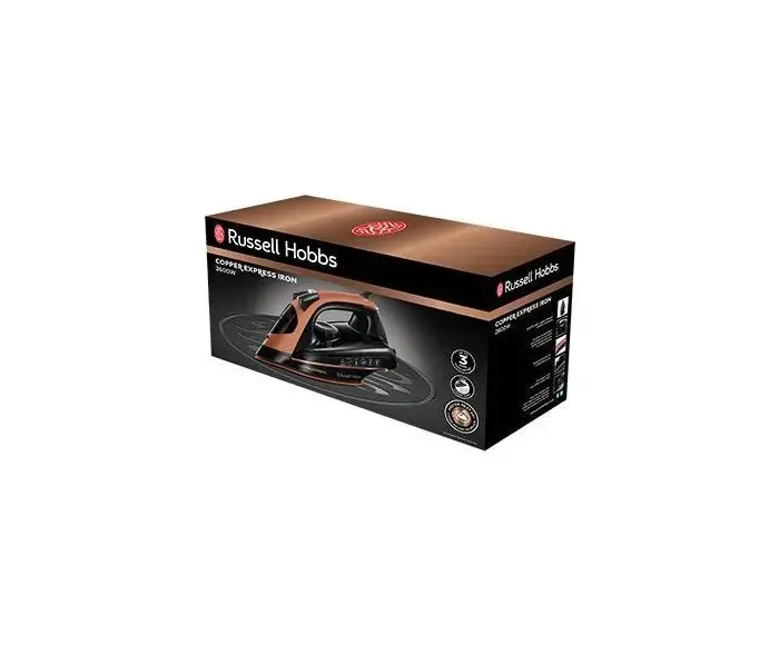 Russell Hobbs Copper Express Dry & Steam iron 2600 W Black, Copper