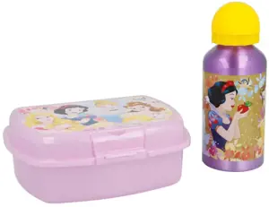 Princesė - pusryčių / pietų dėžutės rinkinys + 400 ml aliuminio buteliukas