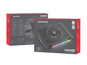 NATEC Genesis nešiojamojo kompiuterio aušinimo kilimėlis Oxid 450 RGB 15,6 colių