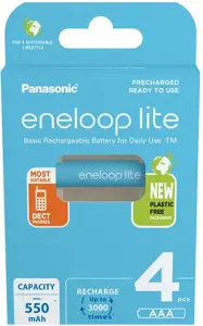 Panasonic Eneloop Lite AAA 550mAh rechargeable - 4 pcs