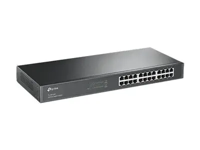 "TP-Link" 24 prievadų "Gigabit" tinklo komutatorius, nevaldomas, "Gigabit Ethernet" (10/100/1000), dvipusis duomenų perdavimas, montuojamas į stovą, 1U