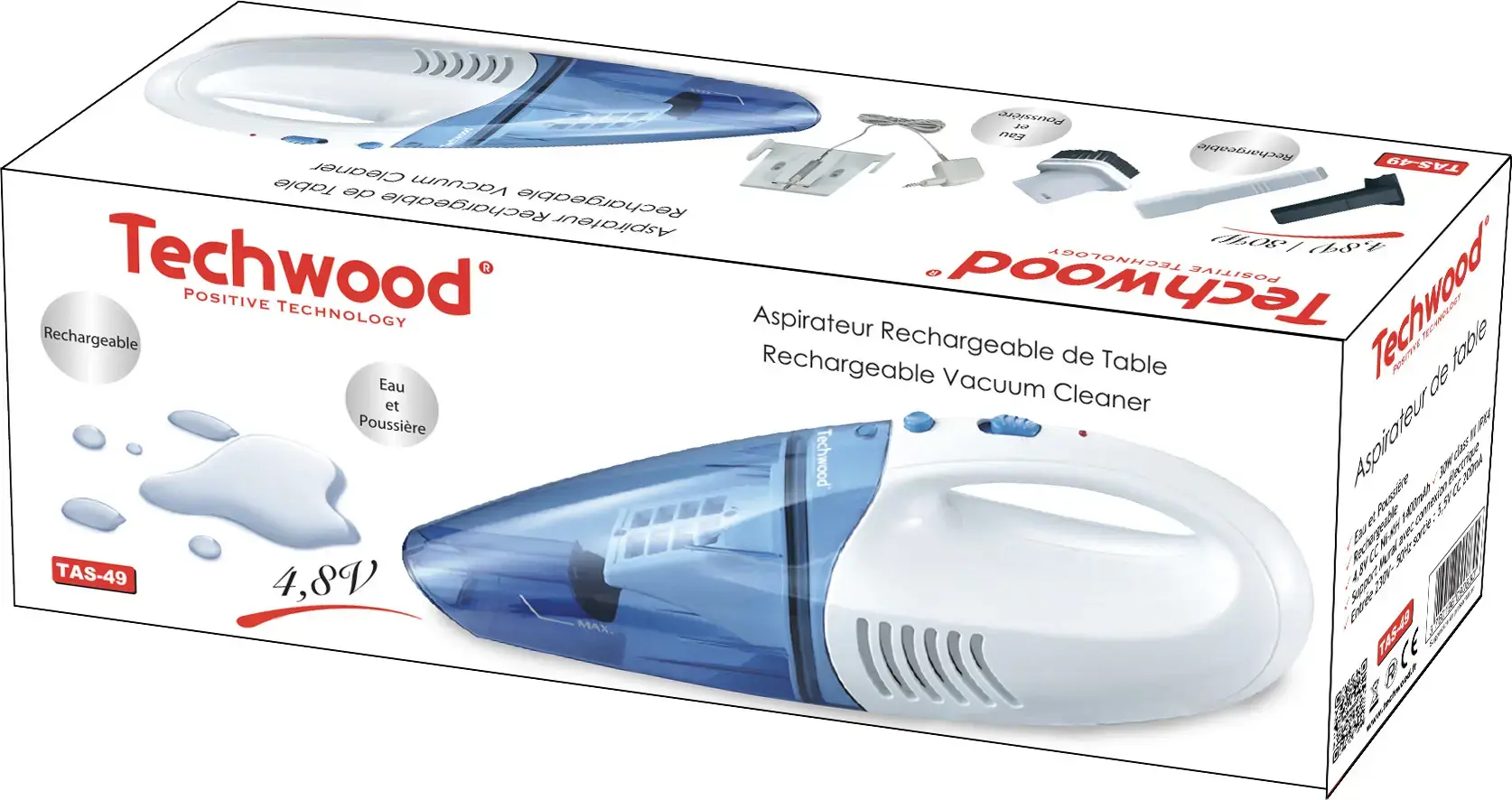 Techwood hand vacuum cleaner TAS-49