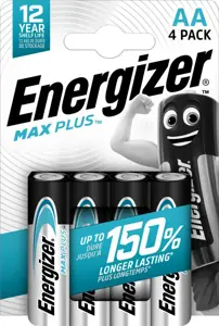ENERGIZER BATERIJA MAX PLUS AA LR6, 4 ECO