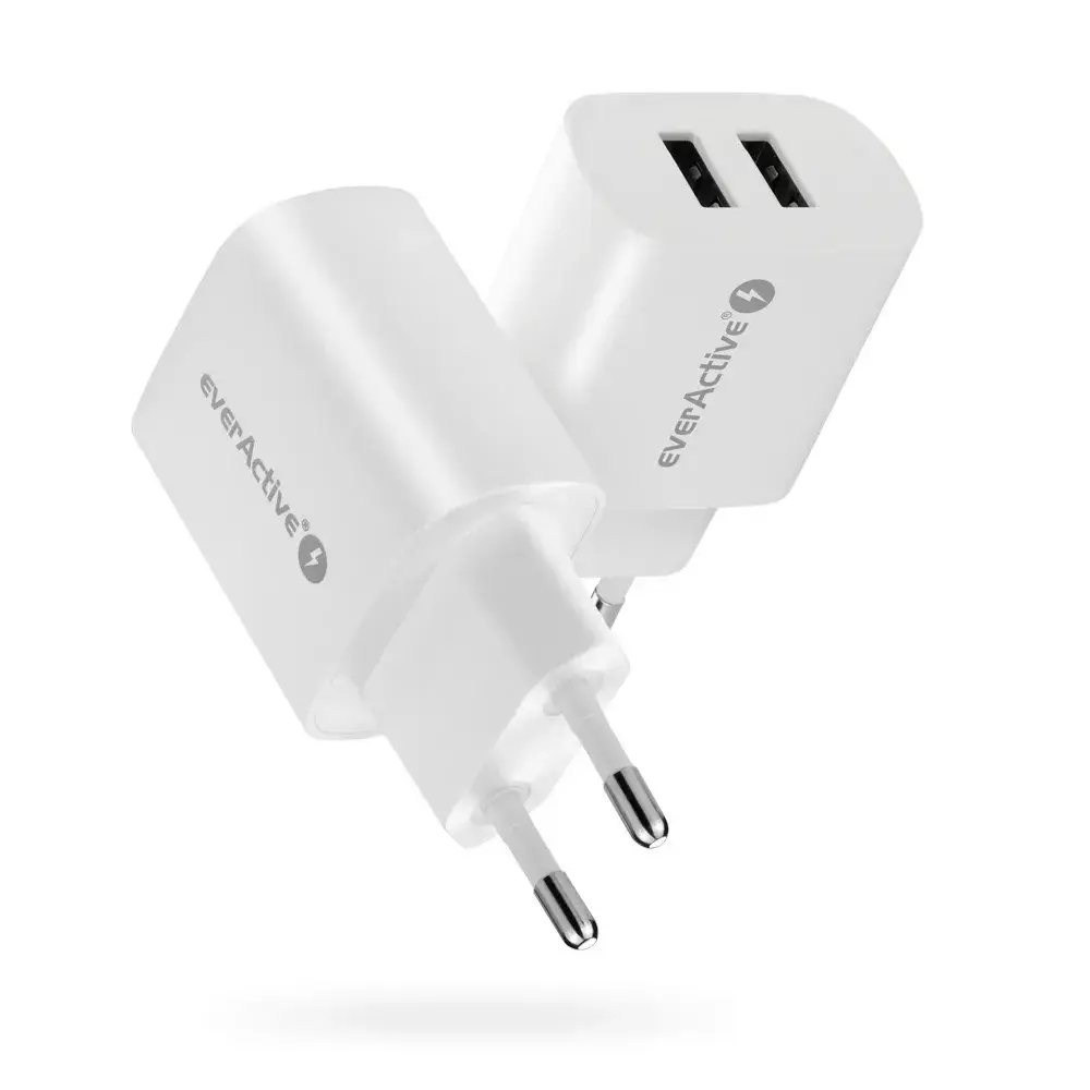 Charger EVERACTIVE 2 x USB 2.4A white