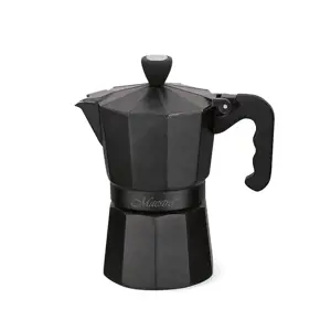 "Maestro" 3 puodelių kavos aparatas MR-1666-3-BLACK juodas