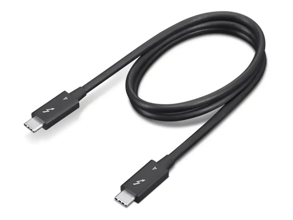 Lenovo 4X91K16968, vyriškas, vyriškas, 0,7 m, juodas, 40 Gbit/s, 4,6 mm