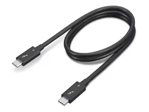 Lenovo 4X91K16968, vyriškas, vyriškas, 0,7 m, juodas, 40 Gbit/s, 4,6 mm