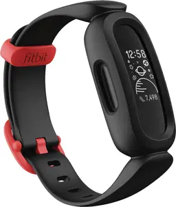 "Fitbit Ace 3" fitneso seklys, OLED, jutiklinis ekranas, atsparus vandeniui, "Bluetooth", juodas/ra…
