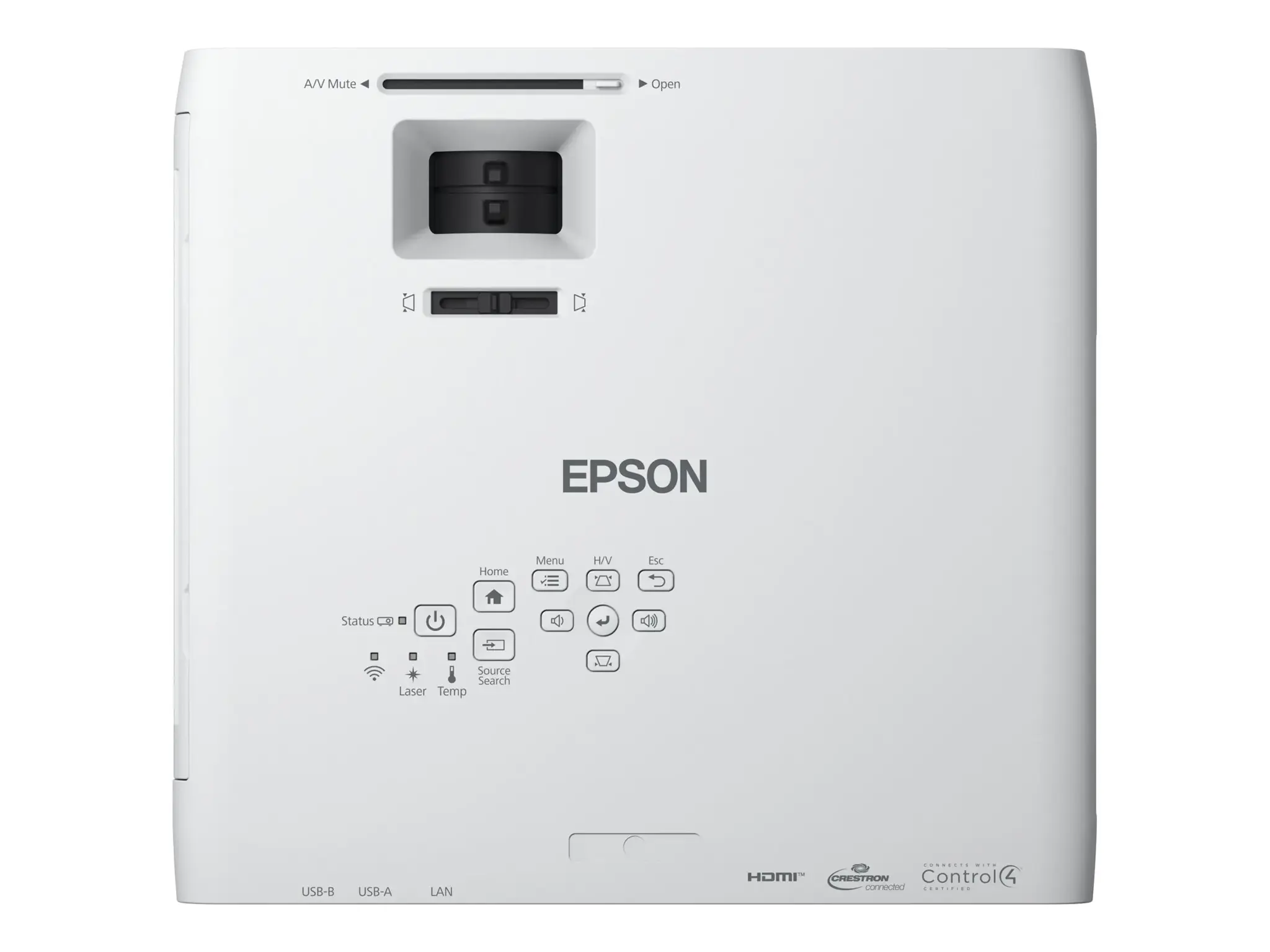 "Epson EB-L260F", 4600 ANSI liumenų, 3LCD, 1080p (1920x1080), 2500000:1, 16:9, 787,4 - 7874 mm (31 - 310")