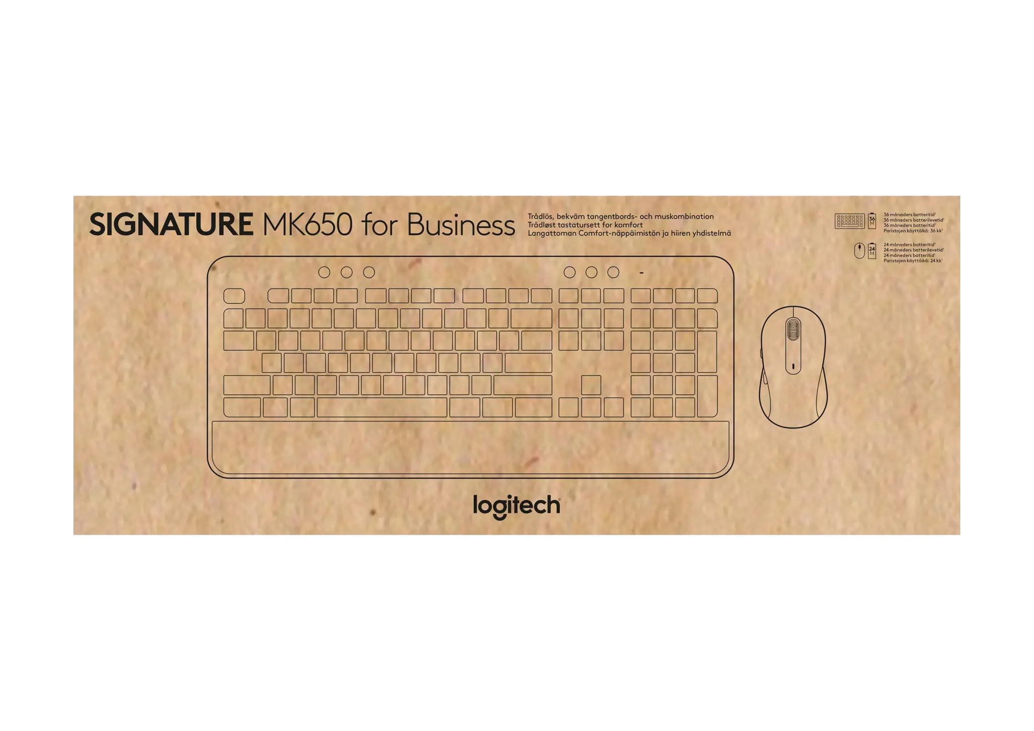 LOGITECH Signature MK650 Combo for Business - OFFWHITE - (US) - INTNL