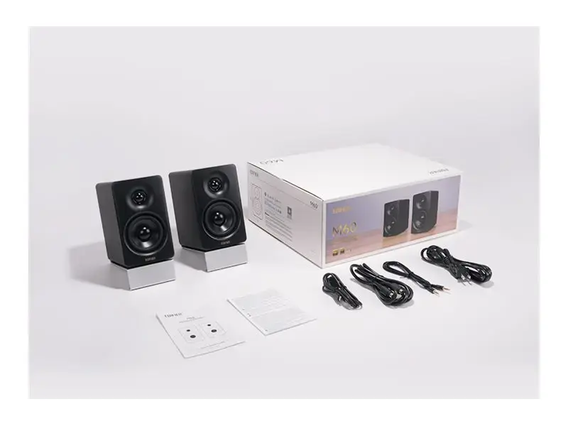 Edifier | Compact Desktop 2.0 Speakers | M60 | 66 W | Bluetooth | Black | ≥ 85 dB | Wireless connection