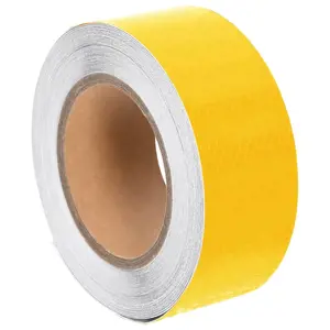 Šviesą atspindinti lipni juosta, geltona, 5cmx20m, PVC