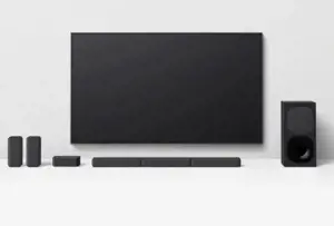 "Sony HT-S40R", 5.1 kanalų, 600 W, "Dolby Digital", "Dolby Dual Mono", 90 W, 90 W, 75 W