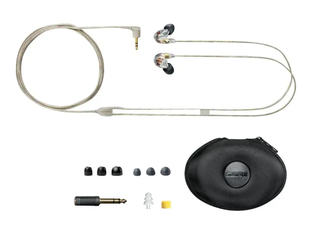 "Shure SE535" ausinės, skaidrios