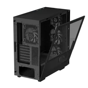 "DeepCool CH560 DIGITAL", "Midi Tower", Kompiuteris, Juoda, ATX, EATX, "micro ATX", Mini-ITX, ABS, Plienas, Grūdintas stiklas, Multi