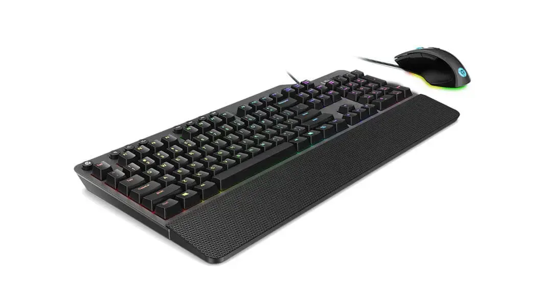 Lenovo Legion K500, pilno dydžio (100%), USB, mechaninis, QWERTY, RGB LED, juodas, pilkas
