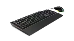 Lenovo Legion K500, pilno dydžio (100%), USB, mechaninis, QWERTY, RGB LED, juodas, pilkas