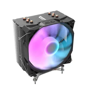 "Darkflash S11" CPU aktyvaus aušinimo LED (radiatorius + ventiliatorius 120x130), juodos spalvos