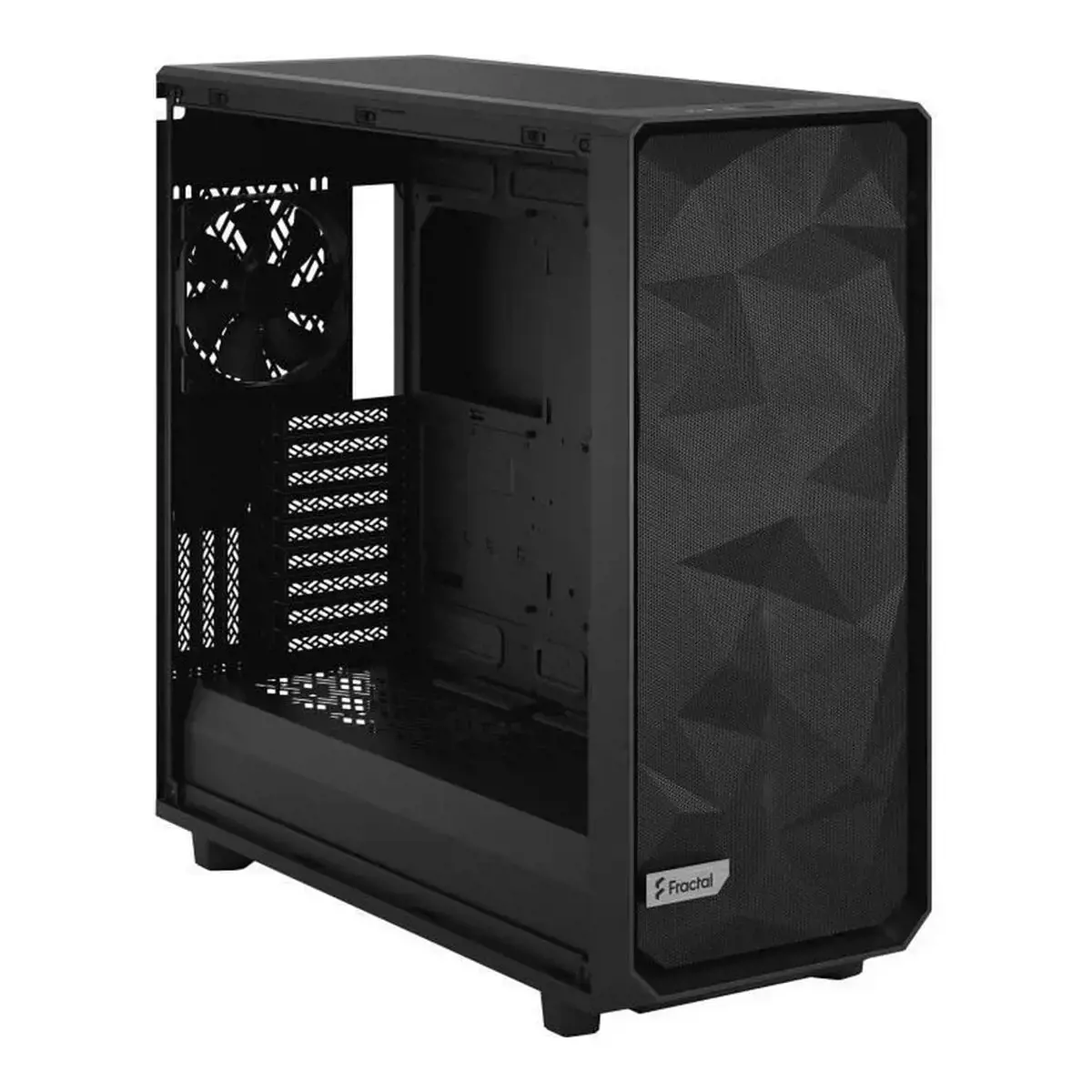 "Fractal Design Meshify 2 XL Light" grūdintas stiklas, kompiuteris, juodas, ATX, EATX, micro ATX, Mini-ITX, SSI CEB, plienas, grūdintas stiklas, žaidimų, 18,5 cm
