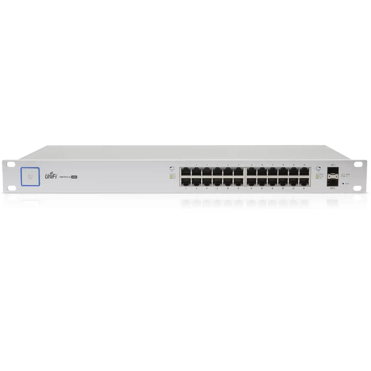 UBIQUITI USW-16-POE Ubiquiti USW-16-POE Gen2 16 prievadų + 2xSFP Gigabit PoE+ UniFi komutatorius