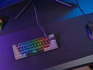 Trust GXT 867 Acira, 60%, Wired, USB, Mechanical, QWERTY, Black