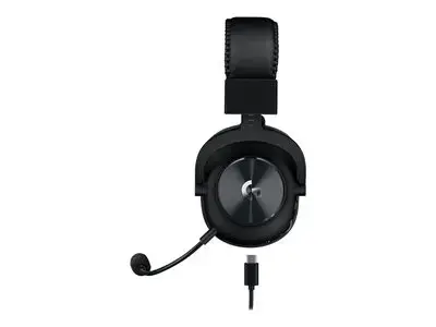 LOGITECH G PRO X LIGHTSPEED belaidės žaidimų ausinės - mėlynas mikrofonas - juodos spalvos