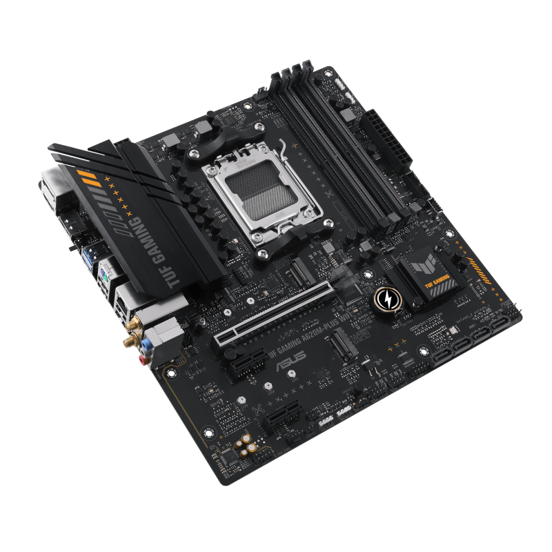 ASUS TUF GAMING A620M-PLUS WIFI, AMD, "Socket AM5", "AMD Ryzen 5 7th Gen", "AMD Ryzen 7 7th Gen", "AMD Ryzen 9 7th Gen", DDR5-SDRAM, 128 GB, dviejų kanalų