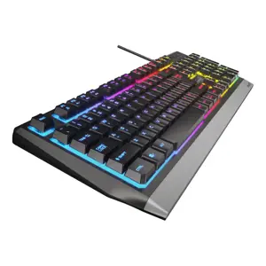 NATEC GENESIS žaidimų klaviatūra Rhod 300 RGB JAV išdėstymas