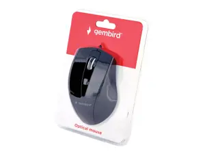 GEMBIRD MUS-4B-02 Gembird optinė pelė MUS-4B-02, 1200 DPI, USB, juoda, 1,35 m ilgio laidas