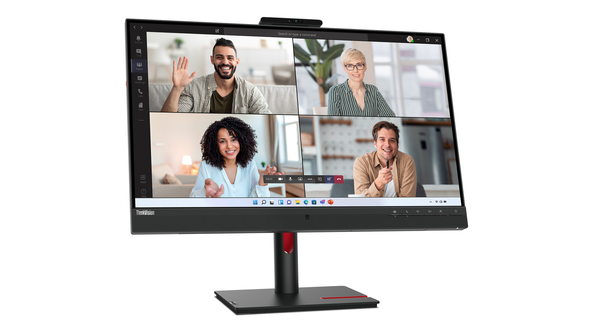 LENOVO T27hv-30 27 colių IPS 2560x1440 16:9 75Hz 300cd/m2 4 ms HDMI DP DP DP USB-C 3.2 G1 4xUSB 3.2 G1 USB-C 3.2 G1 USB-C 3.2 G1 RJ45 2x5W Raven Black