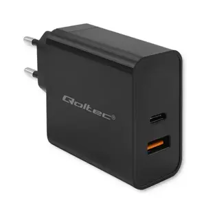 "Super Quick PD" įkroviklis | 1xUSB-C | 1xUSB | 65W | 5-20V | 1,5-3,25A | Juoda