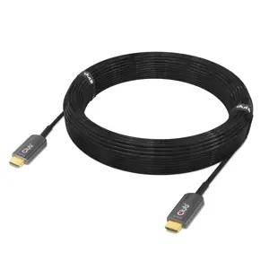 CLUB3D Ultra High Speed HDMI™ Certified AOC Cable 4K120Hz/8K60Hz Unidirectional M/M 15m/49.21ft, 15 m, HDMI Type A (Standard), HDMI Type A (Standard), Black